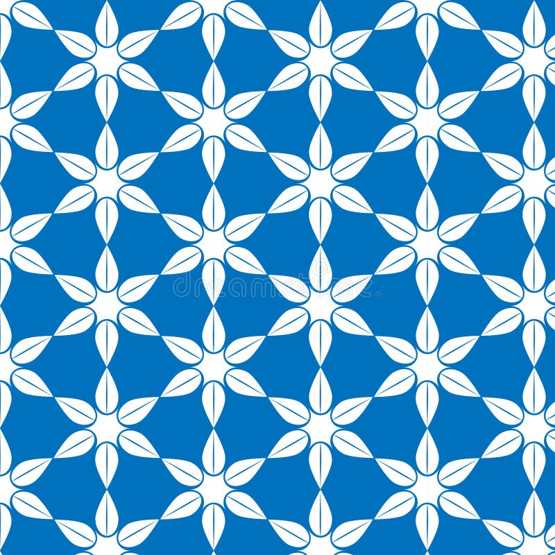 Diseño de patrones en fondo azul stock de ilustración
