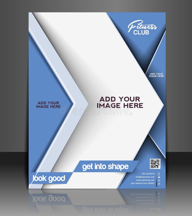 Diseño de Folleto para Centro de Fitness libre illustration