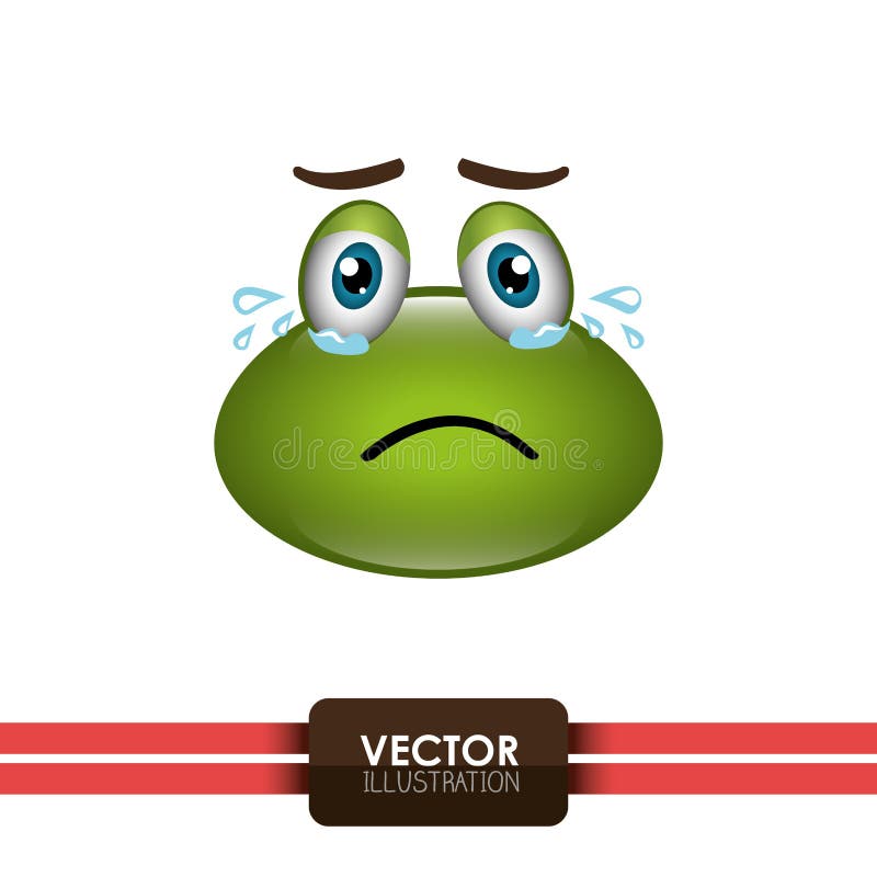 diseño del emoticon de la rana stock de ilustración diseño del emoticon de la rana stock de ilustración