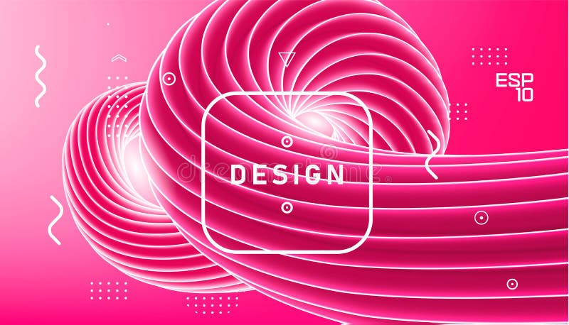 Diseño del extracto del vector, fondo mínimo ondulado de la pendiente Onda rosada pl?stica l?quida de moda 3d Remolino dulce del ilustración del vector Diseño del extracto del vector, fondo mínimo ondulado de la pendiente Onda rosada pl?stica l?quida de moda 3d Remolino dulce del ilustración del vector