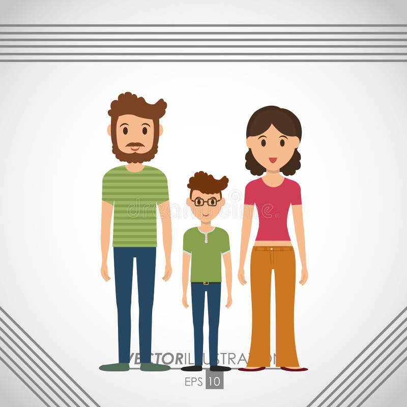 diseño del icono de la familia stock de ilustración diseño del icono de la familia stock de ilustración