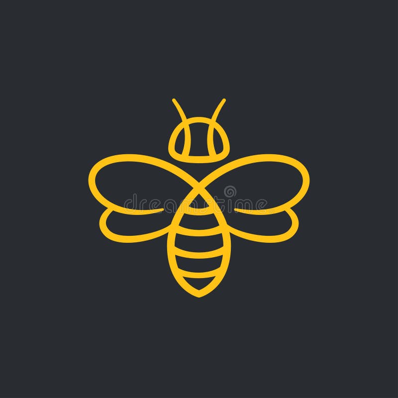 Diseño del logotipo de la abeja
