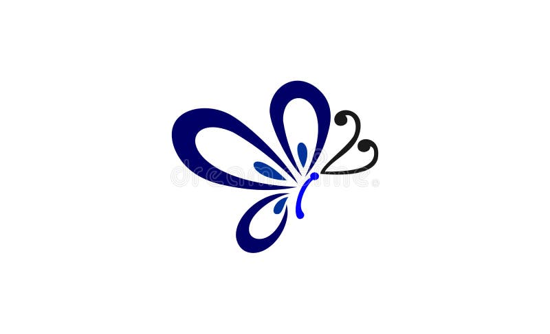 Diseño del logotipo de la mariposa libre illustration Diseño del logotipo de la mariposa libre illustration