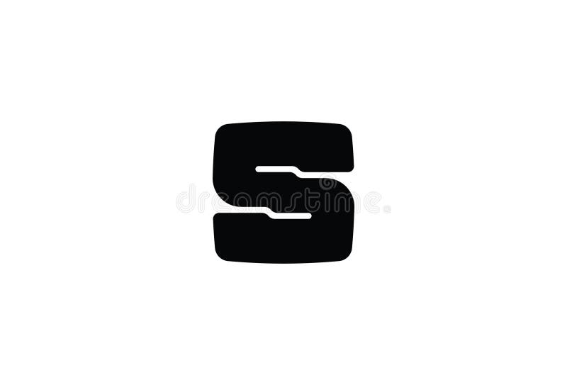 Diseño del logotipo del negro S de la letra del alfabeto libre illustration Diseño del logotipo del negro S de la letra del alfabeto libre illustration