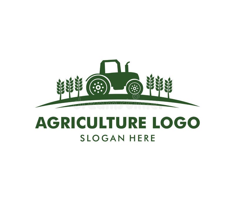 Diseño del logotipo del vector para la agricultura, agronomía, granja del trigo, campo de cultivo rural del país, cosecha natural stock de ilustración Diseño del logotipo del vector para la agricultura, agronomía, granja del trigo, campo de cultivo rural del país, cosecha natural stock de ilustración
