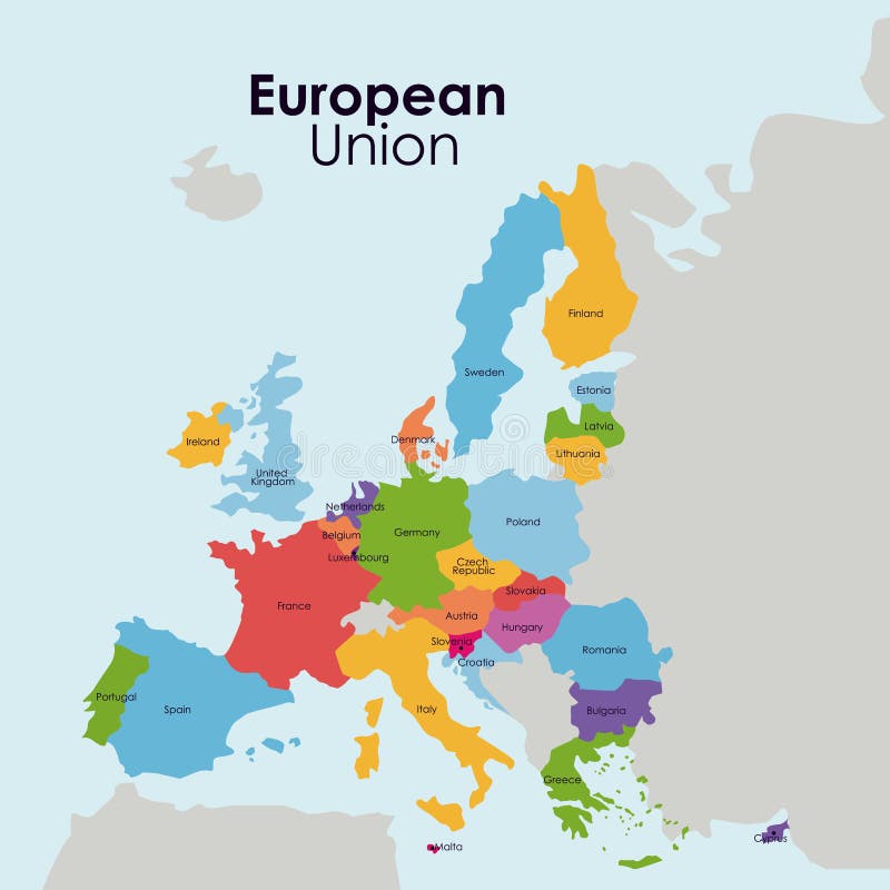 Diseño del mapa de la unión europea