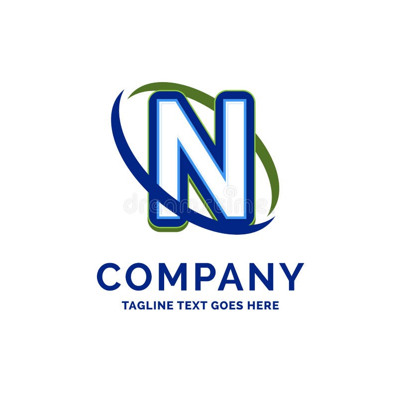 Diseño del nombre de N Company Plantilla del logotipo Lugar de la plantilla de la marca libre illustration Diseño del nombre de N Company Plantilla del logotipo Lugar de la plantilla de la marca libre illustration