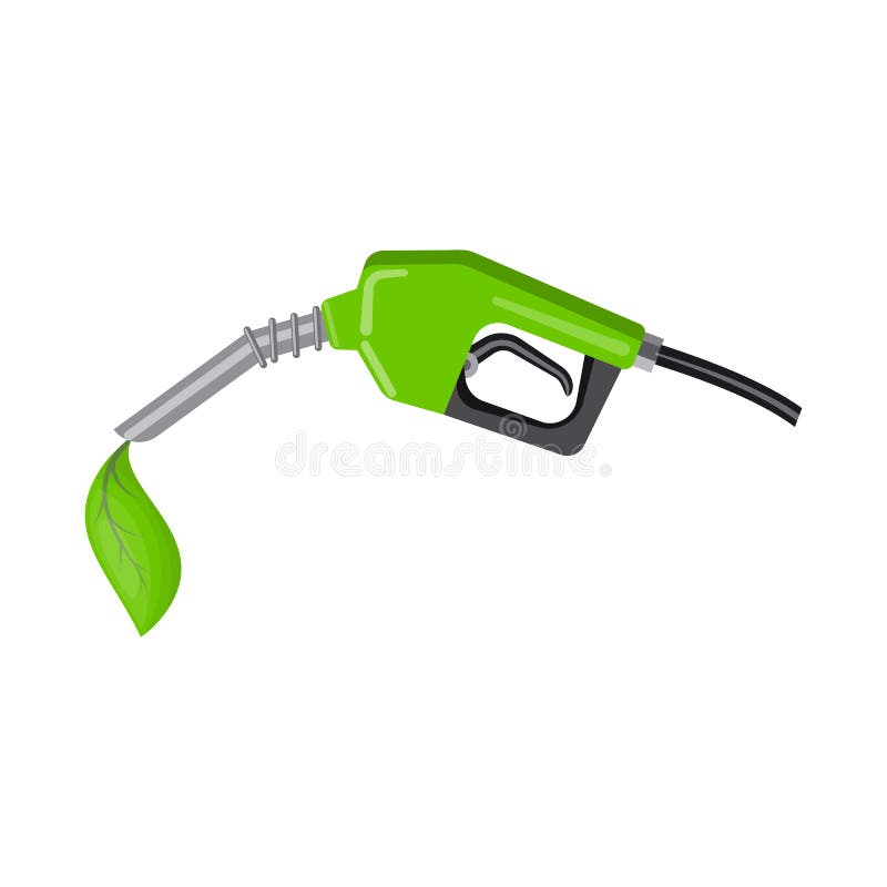 Diseño del vector de combustible y de logotipo verde Colección de icono del vector del combustible y de la estación para la acció stock de ilustración Diseño del vector de combustible y de logotipo verde Colección de icono del vector del combustible y de la estación para la acció stock de ilustración
