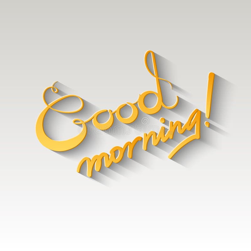 Diseño Del Vector De La Buena Mañana Ilustración del Vector