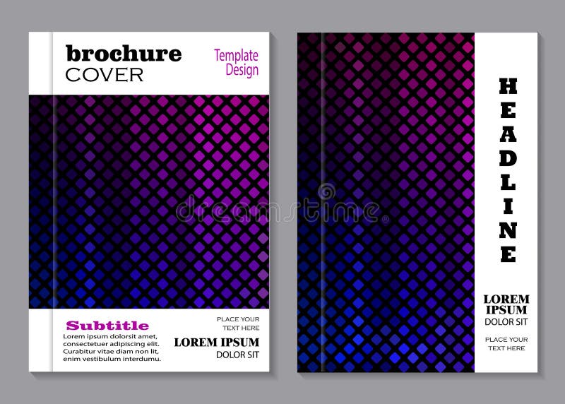 Diseño del vector para la cubierta del folleto stock de ilustración Diseño del vector para la cubierta del folleto stock de ilustración