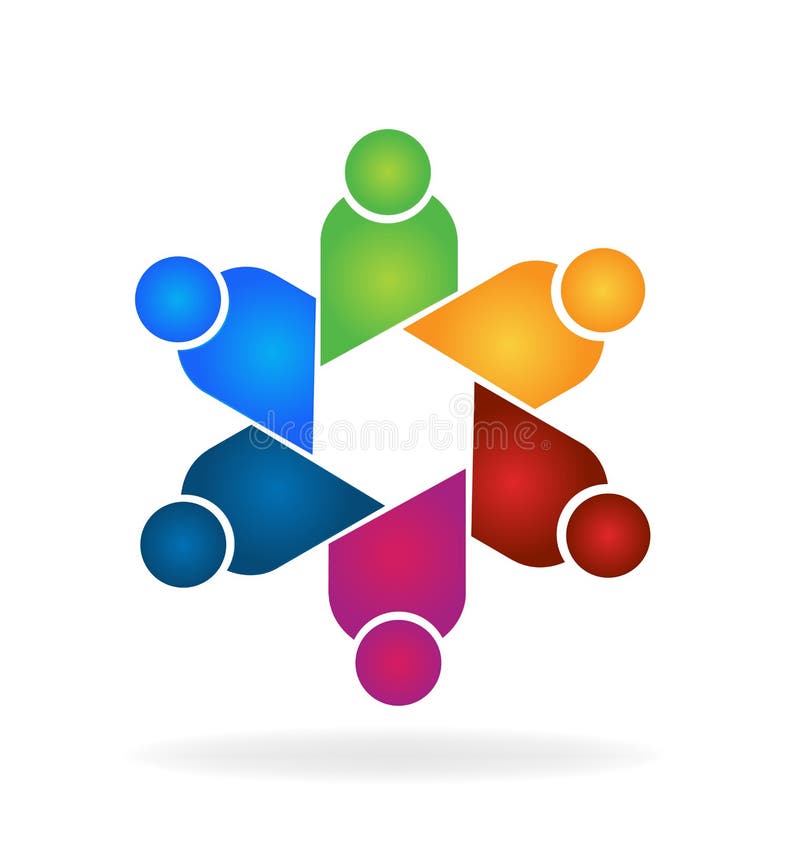 Diseño del vector del trabajo en equipo de la comunidad de la gente ilustración del vector Diseño del vector del trabajo en equipo de la comunidad de la gente ilustración del vector