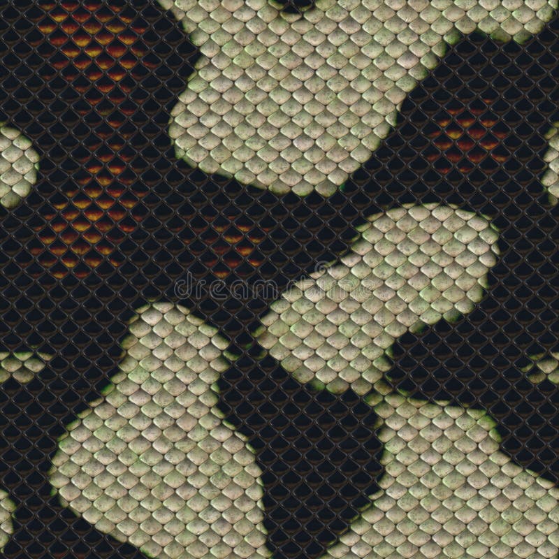 Diseño extranjero de la armadura del modelo inconsútil de la escala de la serpiente foto de archivo Diseño extranjero de la armadura del modelo inconsútil de la escala de la serpiente foto de archivo
