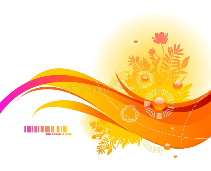 Diseño floral abstracto ilustración del vector Diseño floral abstracto ilustración del vector