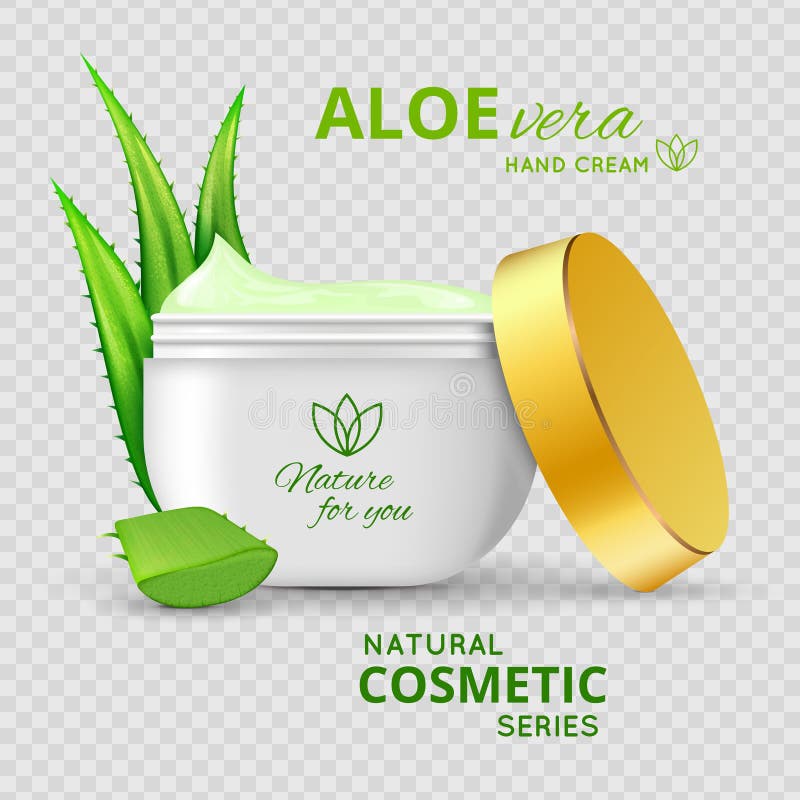 Diseño natural poner crema de la serie del áloe libre illustration Diseño natural poner crema de la serie del áloe libre illustration