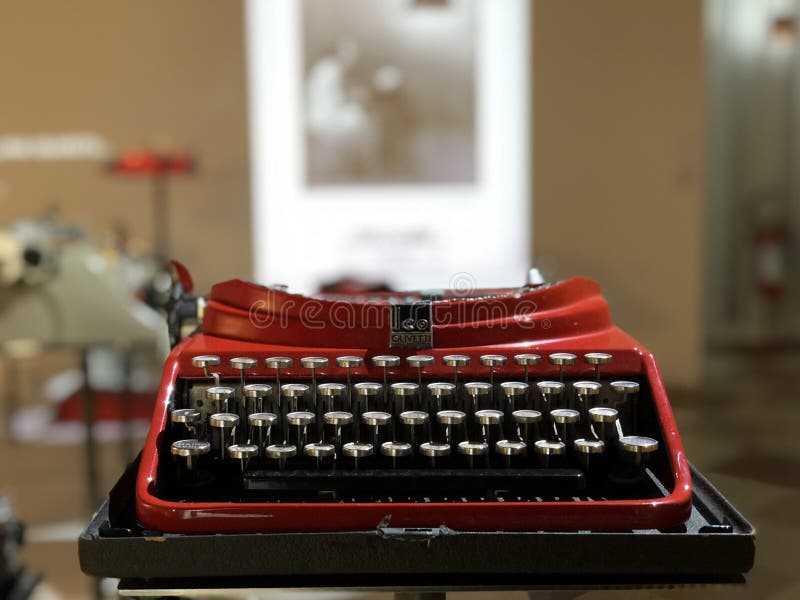 Olivetti Italian design typewriter- Italian design. High quality photo. Olivetti Italian design typewriter- Italian design. High quality photo