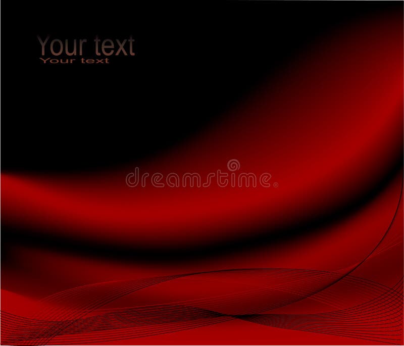 Diseño rojo de la onda ilustración del vector Diseño rojo de la onda ilustración del vector