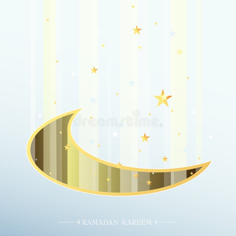 Diseño santo islámico de la tarjeta de felicitación del Ramadán del mes ilustración del vector Diseño santo islámico de la tarjeta de felicitación del Ramadán del mes ilustración del vector