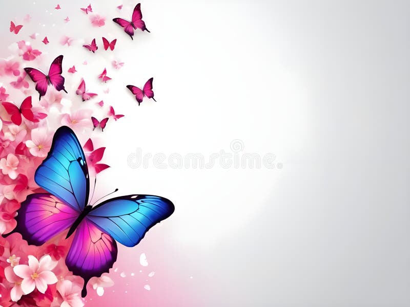 Diseño suave mariposa fondo hermoso 1 stock de ilustración