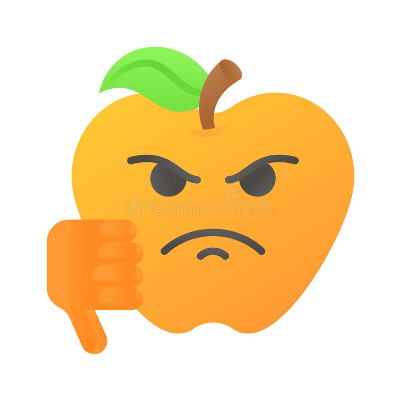 Diseño vectorial de emoji disgustado personalizable vector único libre illustration