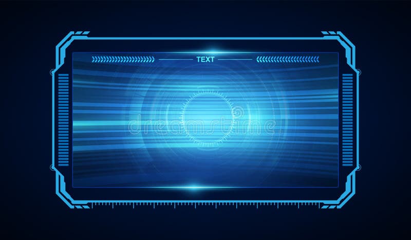 Diseño virtual del hud del ui del GUI del sistema futurista futuro abstracto de la pantalla libre illustration Diseño virtual del hud del ui del GUI del sistema futurista futuro abstracto de la pantalla libre illustration