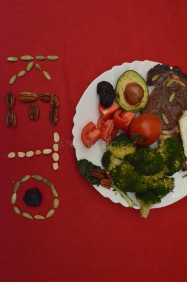 Dish Based on the Specialized Ketogenic Diet Stock Image Image of