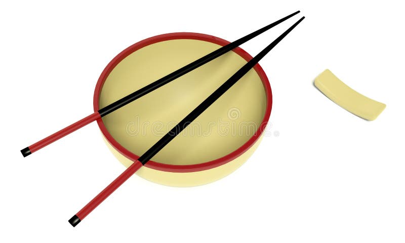 Dish and chopstick