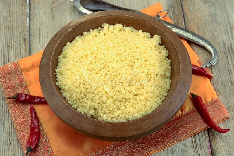 Dish of Cooked Couscous Seeds Stock Photo Image of cooking, diet