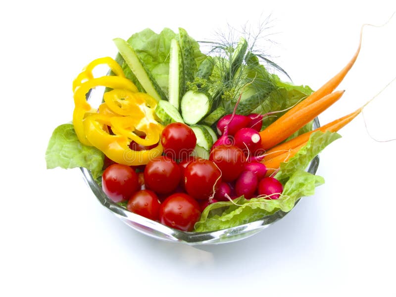 Dish of vegetable stock image. Image of lettuce, diet 15159777