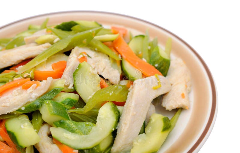 Dish of Vegetable and Chicken Stock Photo Image of stir, delicous