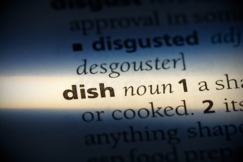Dish stock image. Image of word, writing, concept, meaning 161393299