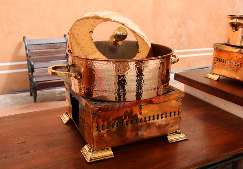 Traditional Way Of Cooking Bedouin Tea On An Open Fire In