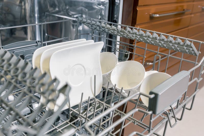Dishes in Dishwasher Machine Stock Photo Image of kitchen, appliance