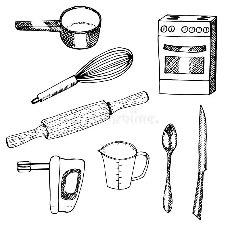 How to draw a measuring cup? (Drawing Lessons - Tools) 