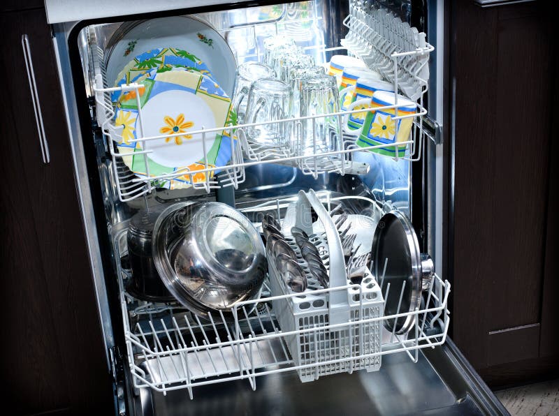 Dishwasher. stock image. Image of kitchenware, department 49267243
