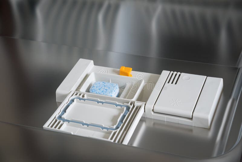 Dishwasher Detergent Tablet Macro Isolated Stock Image Image of