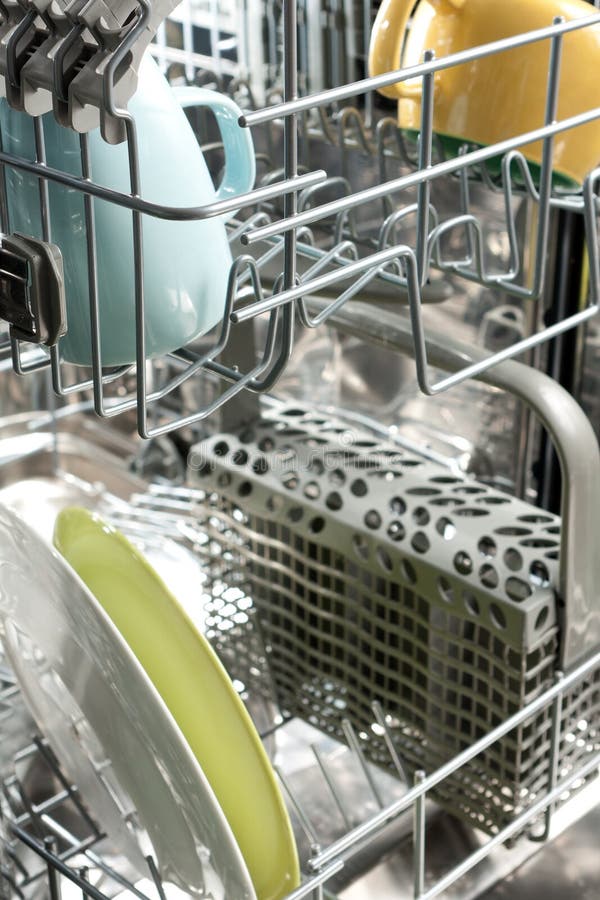 Dishwasher with dishes stock image. Image of dishwasher 21722725