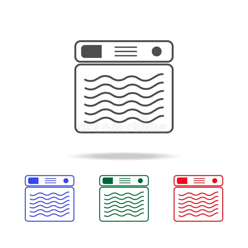 Dishwasher Icon. Elements of Washing in Multi Colored Icons. Premium