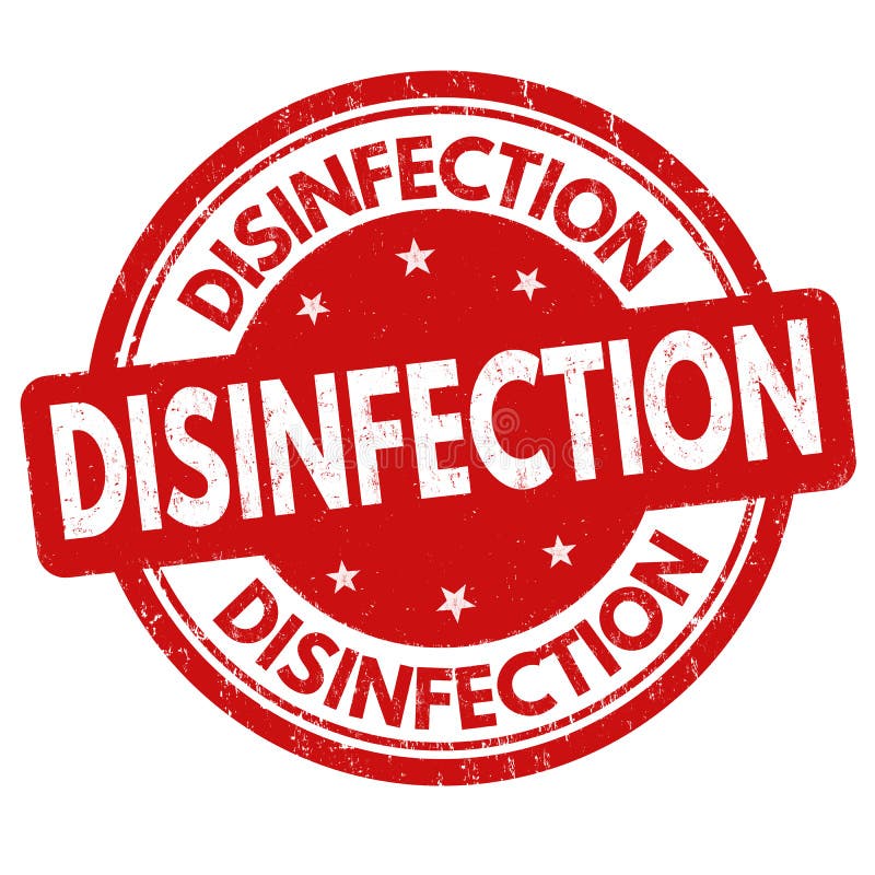 Disinfection sign or stamp stock vector. Illustration of label 191194484