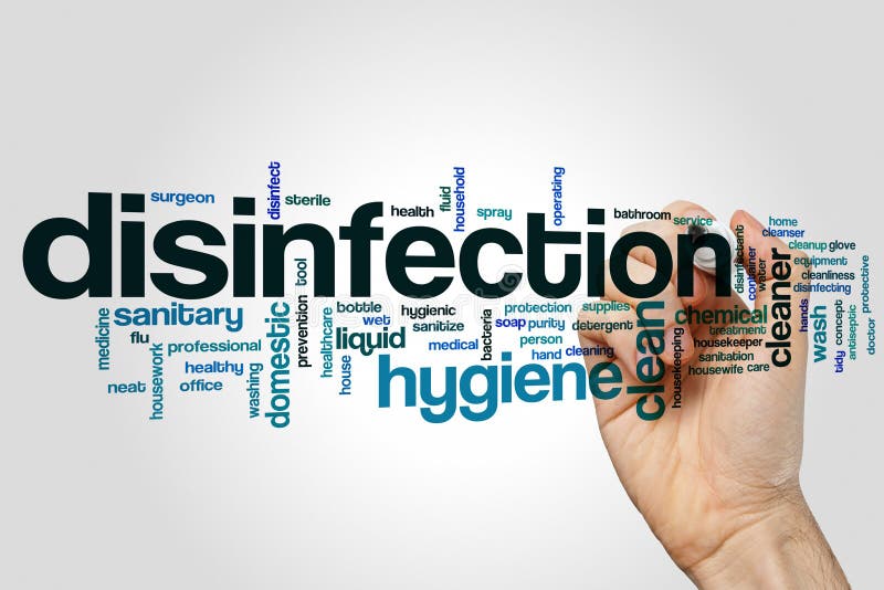Disinfection word cloud concept on grey background royalty free stock photos Disinfection word cloud concept on grey background royalty free stock photos