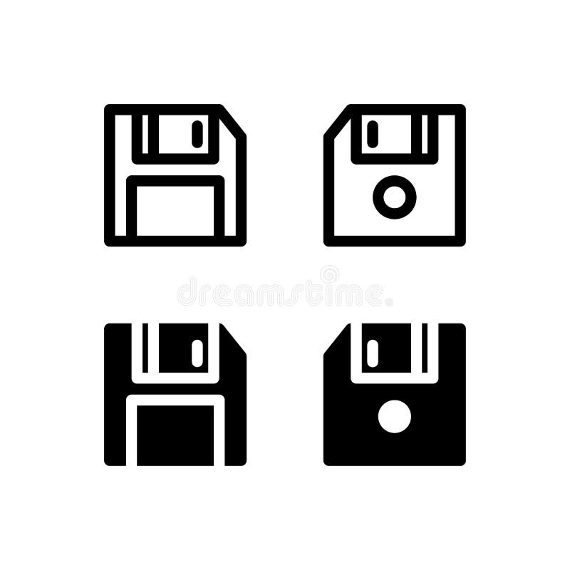 Diskette Floppy Disk Icon stock illustration Diskette Floppy Disk Icon stock illustration