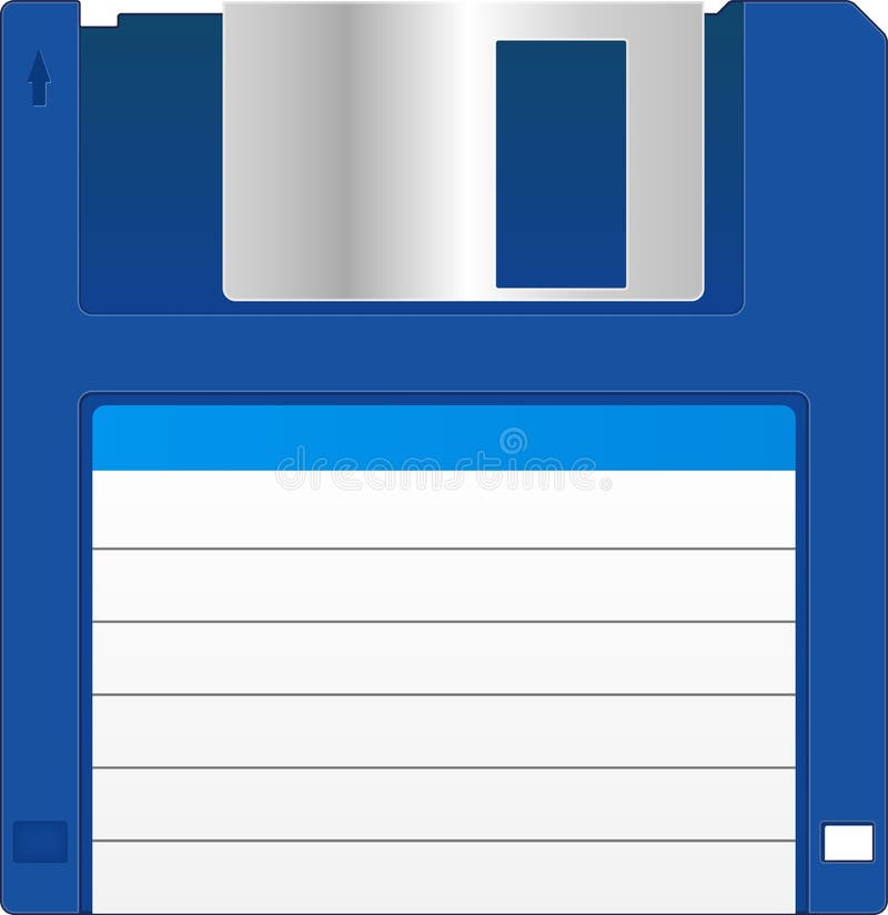 Floppy diskett stock illustrationer
