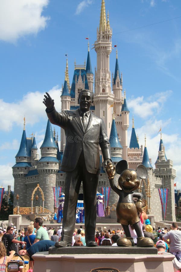 Disney Castle and Walt Disney