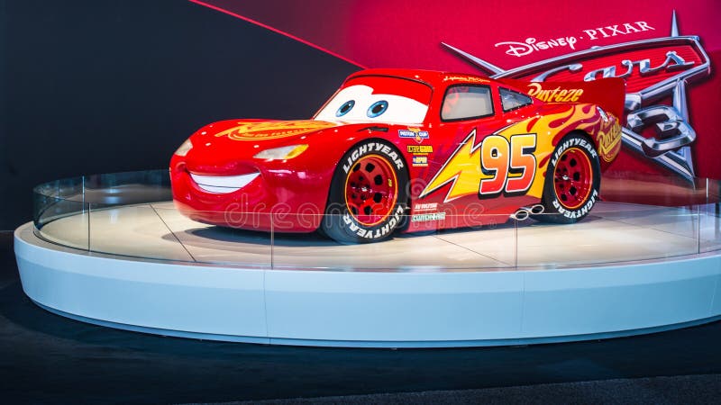 Disney Pixar Cars 3 Life Size Lightning Mcqueen Editorial