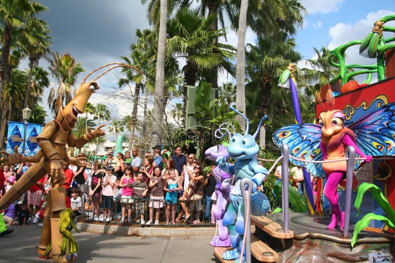 Disney pluskw życia parada w Disneyworld obraz stock Disney pluskw życia parada w Disneyworld obraz stock