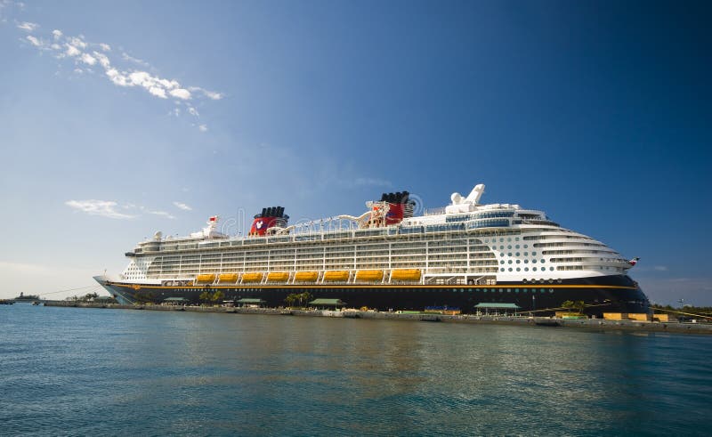 Disney Dream docked in Nassau, The Bahamas. Disney Dream docked in Nassau, The Bahamas