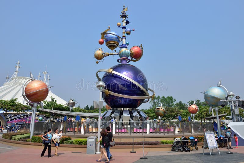 Disneyland in Hong Kong royalty free stock photo Disneyland in Hong Kong royalty free stock photo