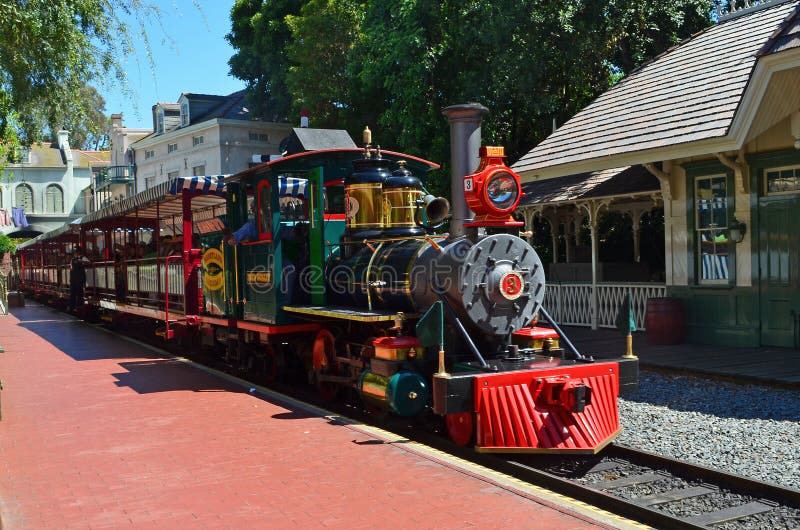 Colorful Walt Disney World Railroad in Magic Kingdom 1 Editorial Stock  Photo - Image of holidays, fairy: 144503248