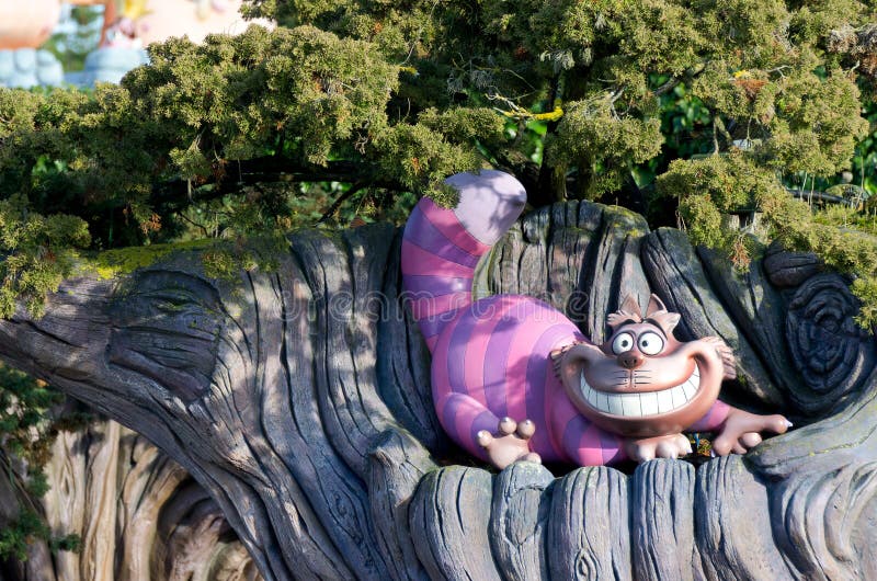 Disneys Chesire Katze stockfotos Disneys Chesire Katze stockfotos