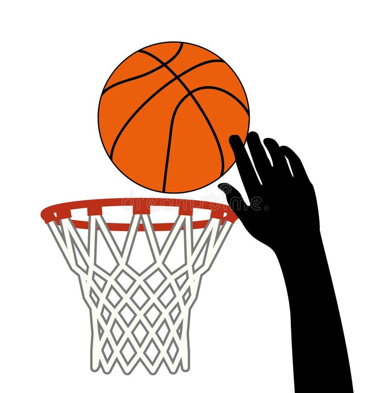 silhueta negra de jogador de basquete masculino segurando uma bola.  ilustração vetorial 12027810 Vetor no Vecteezy