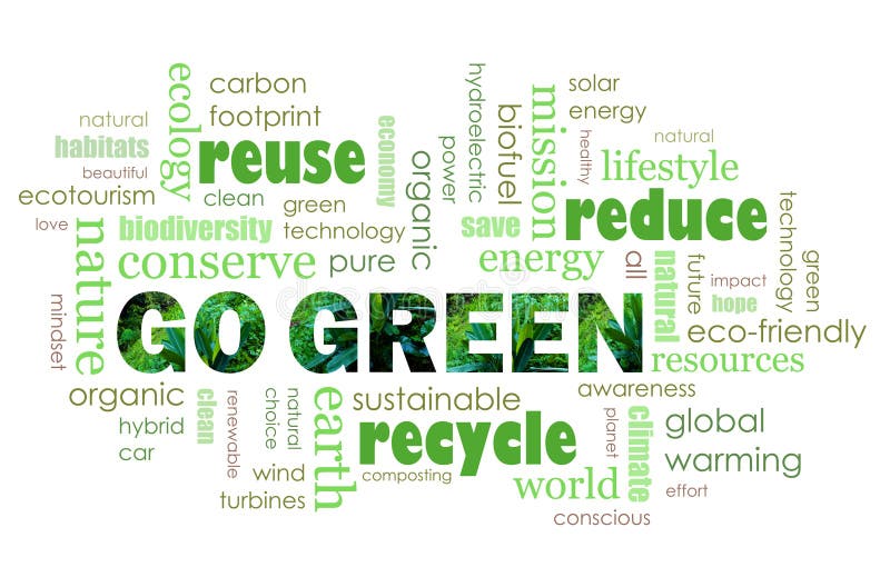 Disparaissent le concept amical d'eco vert